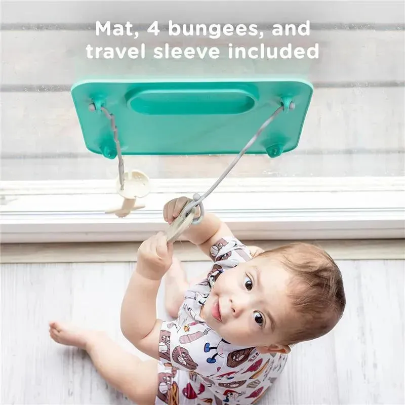 Busy Baby - Silicone Mat, Suction Cups, 4 Straps to Secure Baby Essentials, Spearmint - Image 4