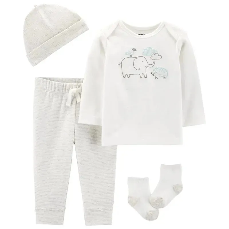 Carter's - 4-Piece Peanut Take-Me-Home Set, Ivory/Heather