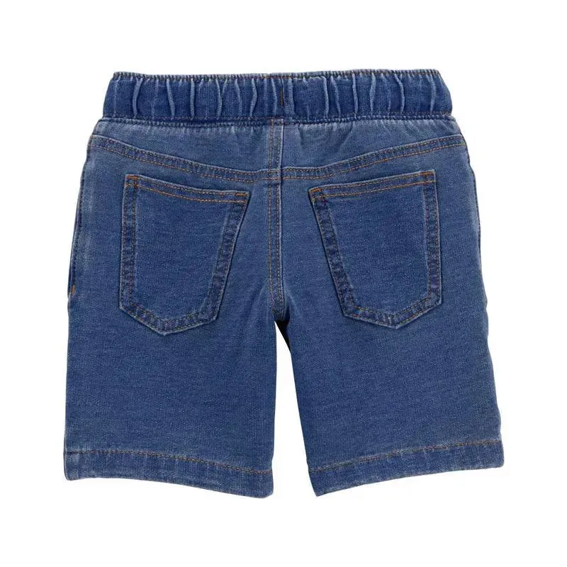Carter's - Baby Boy Chambray French Terry Shorts, Denim - Image 2