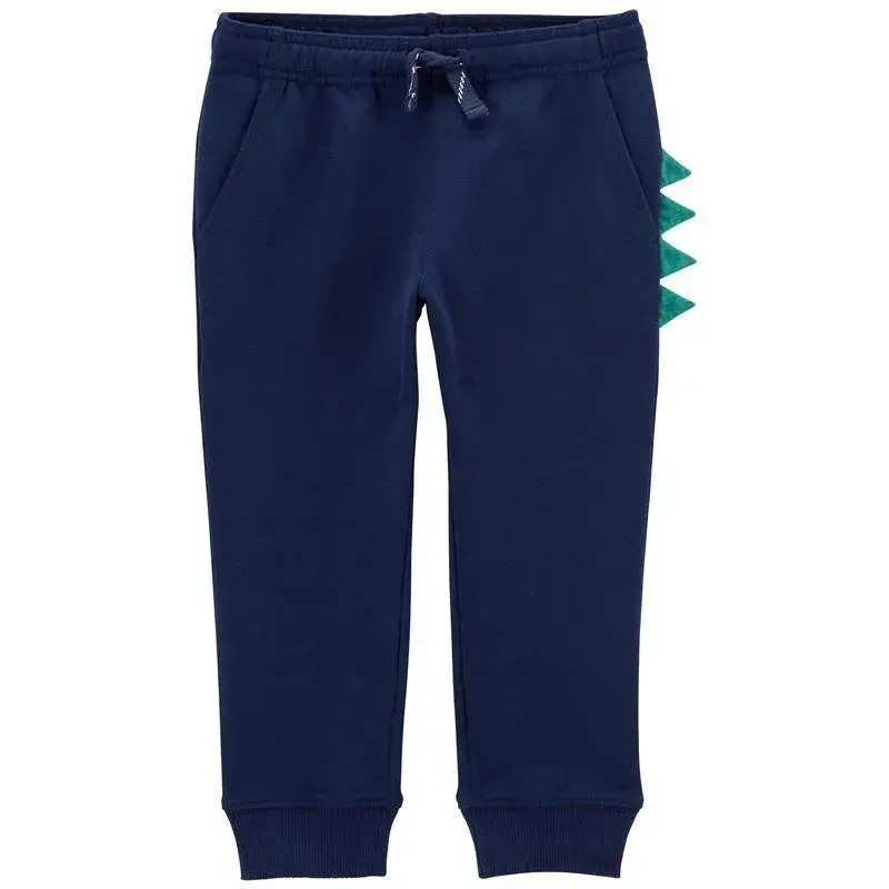 Carter's - Baby Boy Dinosaur French Terry Joggers, Navy