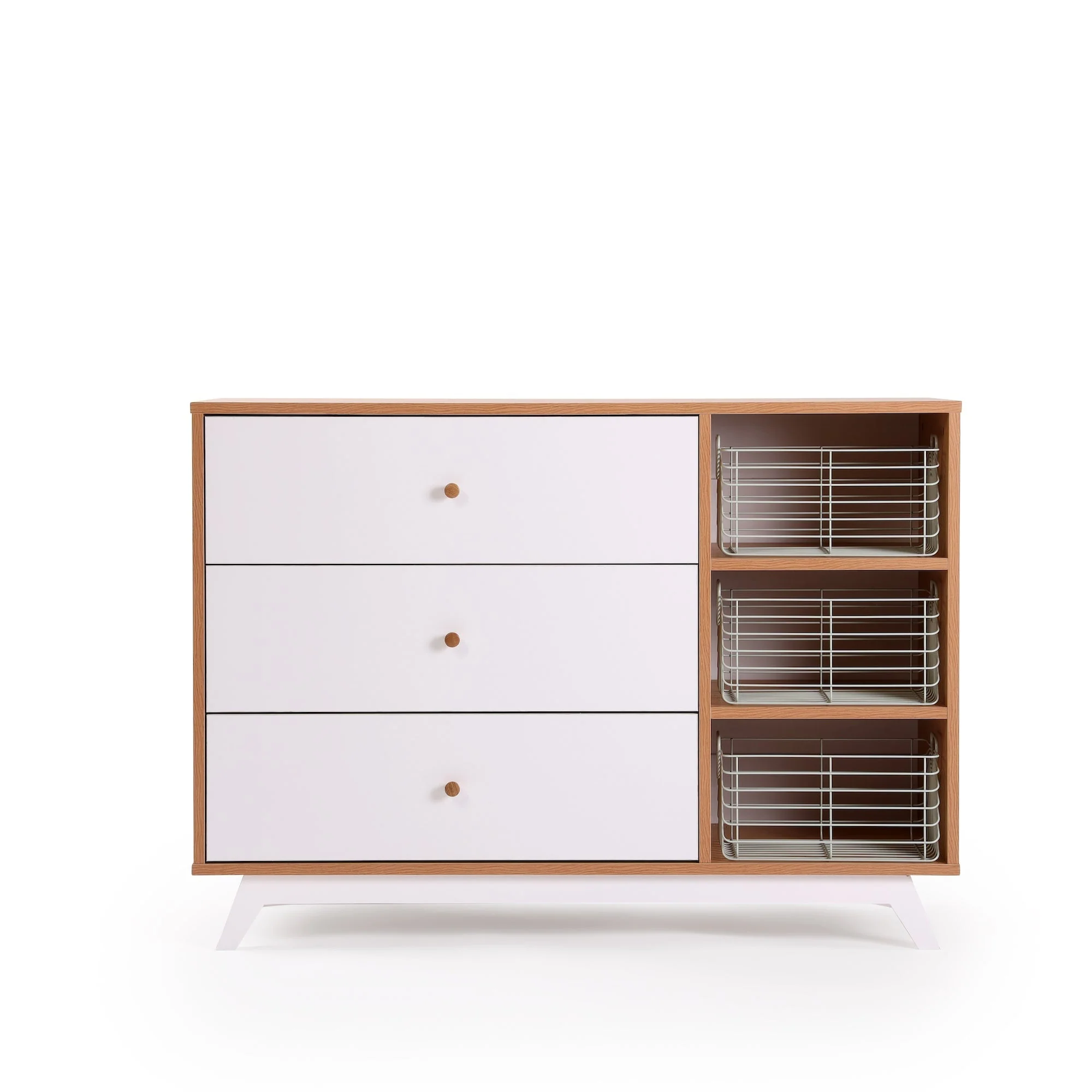 Central Park 3-Drawer, Two Shelf Nursery Dresser - Image 22