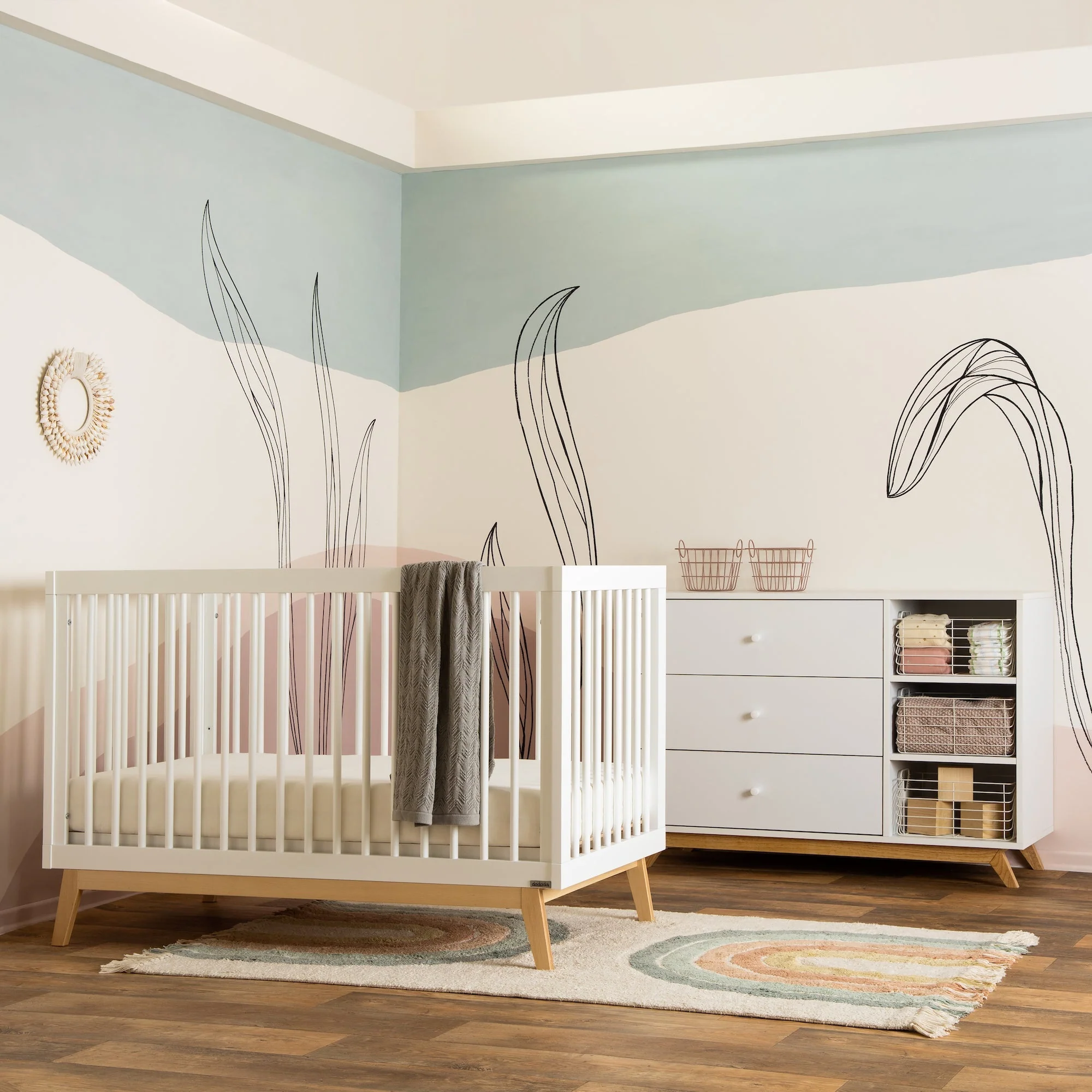 Central Park 3-Drawer, Two Shelf Nursery Dresser - Image 3