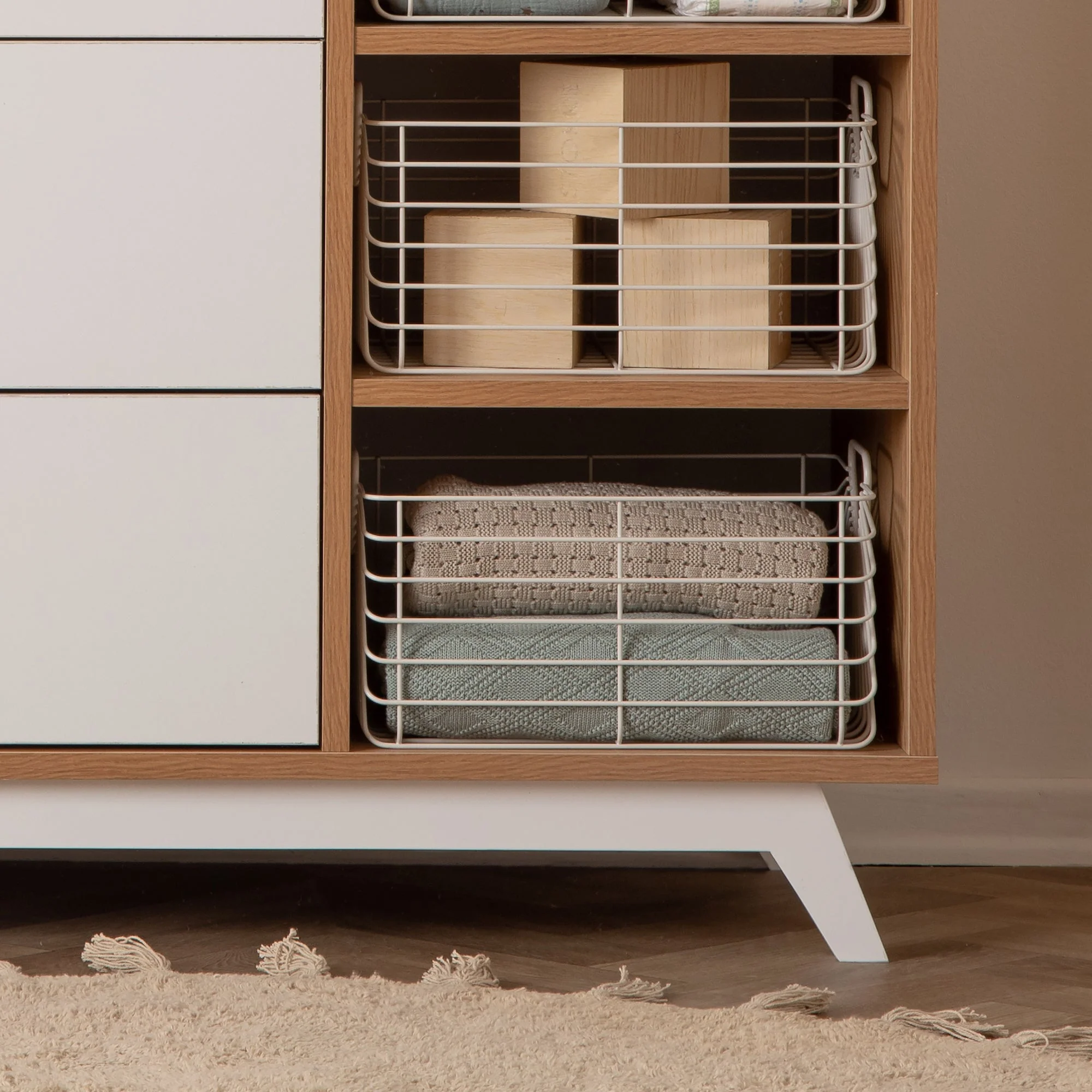 Central Park 3-Drawer, Two Shelf Nursery Dresser - Image 5