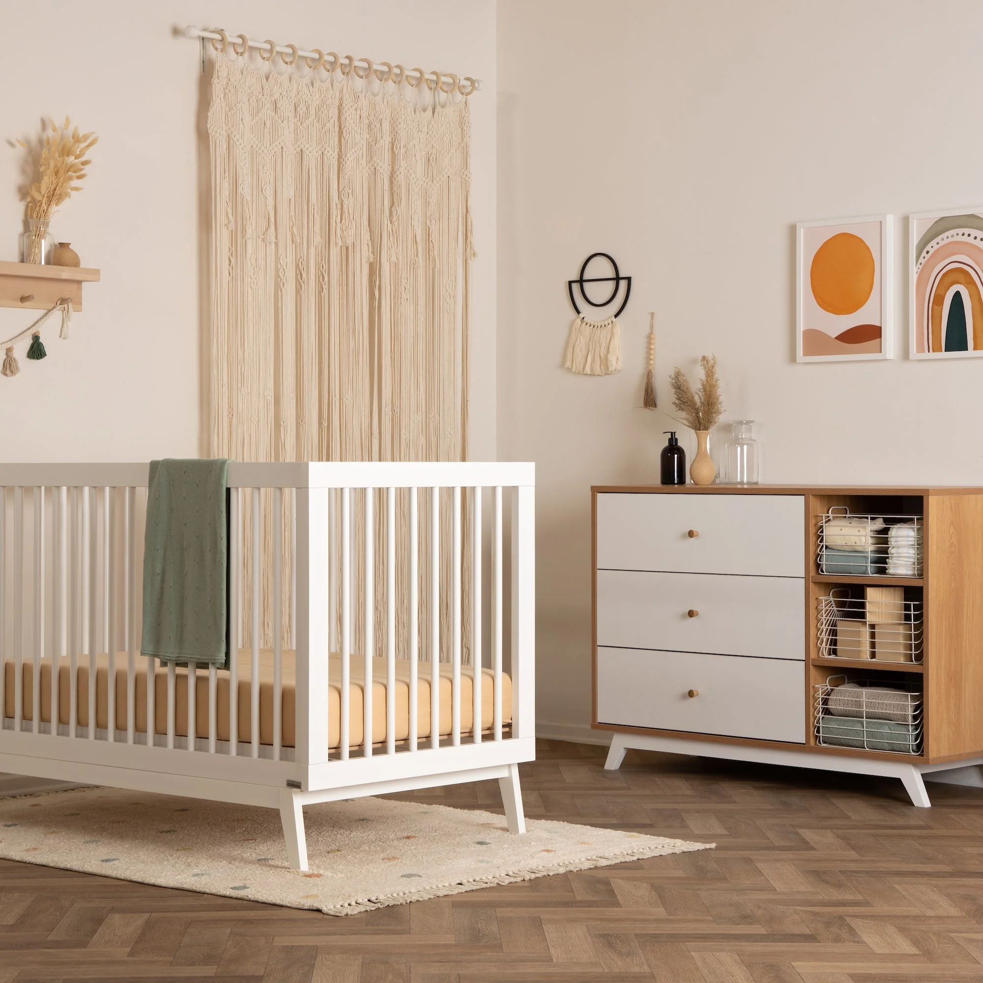 Central Park 3-Drawer, Two Shelf Nursery Dresser - Image 7