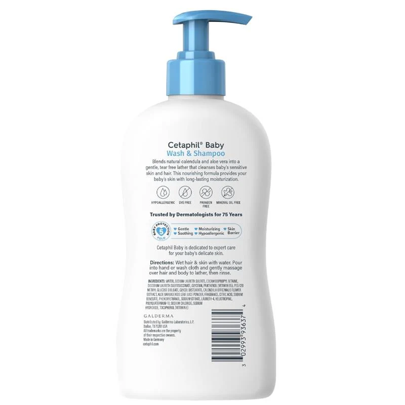 Cetaphil Baby Wash & Shampoo 13.5 Oz - Image 10