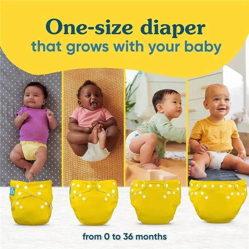 Charlie Banana - Cb Turquoise Reusable Cloth Diaper One Size - Image 5