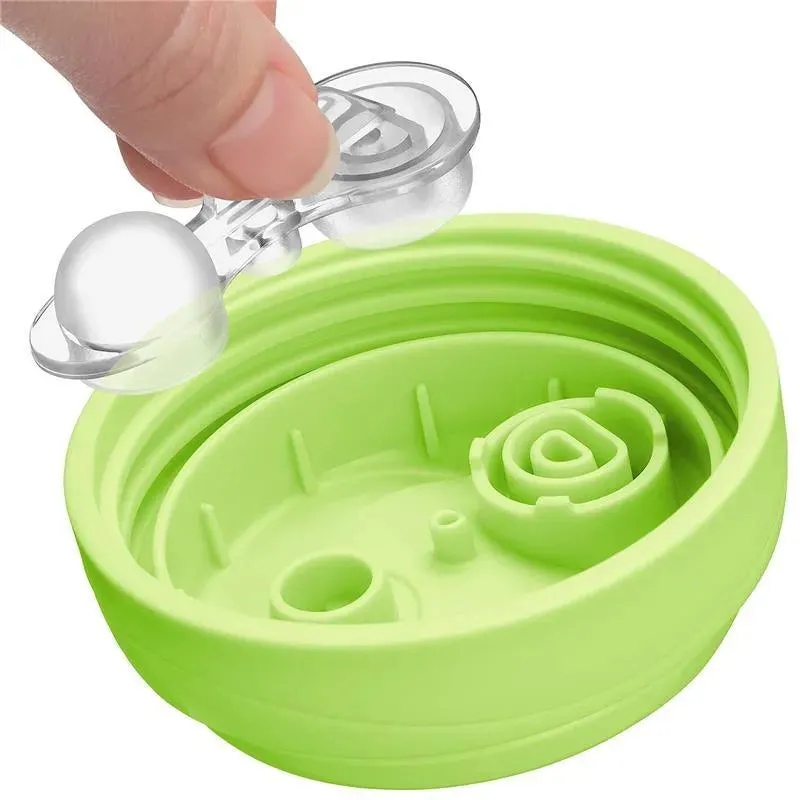 Chicco - 2Pk Insulated Rim Spout Trainer Sippy Cup 9Oz. Green/Teal Ombre - Image 4