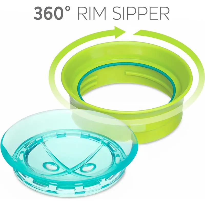 Chicco - 360° Spoutless Rim Trainer Sippy Cup 9M+ | Green - Image 2