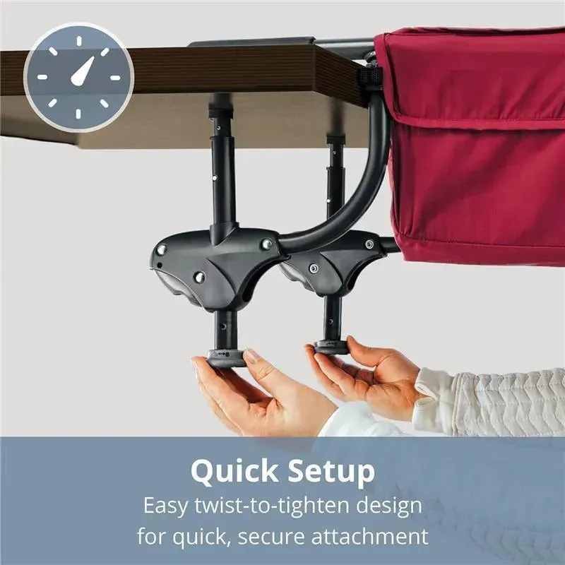 Chicco - Caddy Hook-On Chair, Portable High Chair for Babies and Toddlers Black - Image 3