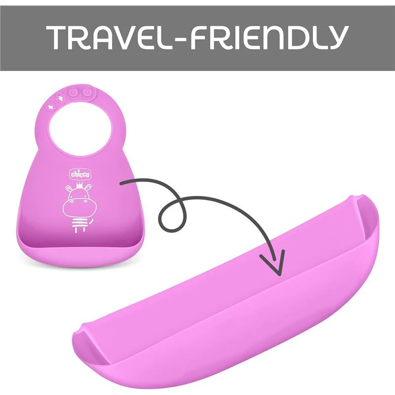 Chicco - Easy Start Silicone Feeding Gift Set 6M+ | Pink - Image 3
