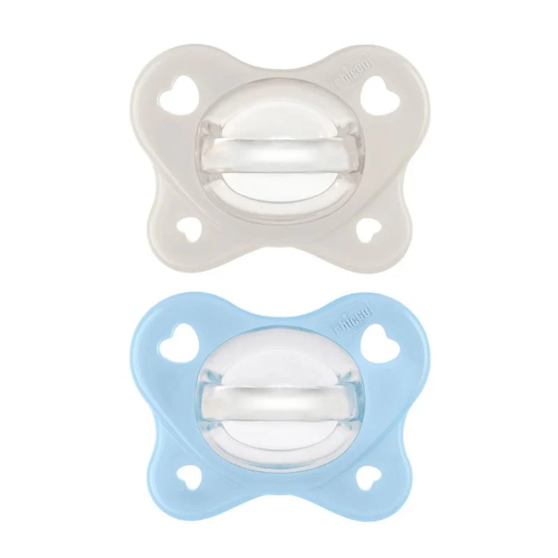 Chicco Feeding - Physioforma Dual Soft Pacifier Pearl/Sky 2-6M, 2Pk