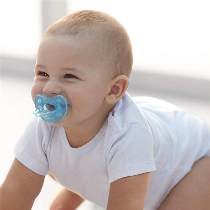 Chicco Feeding - Physioforma Orthodontic Silicone Pacifier Blue/Green 6-16M, 2Pk - Image 3