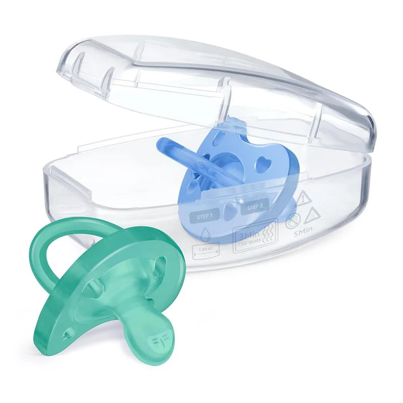 Chicco Feeding - Physioforma Orthodontic Silicone Pacifier Blue/Green 6-16M, 2Pk - Image 7