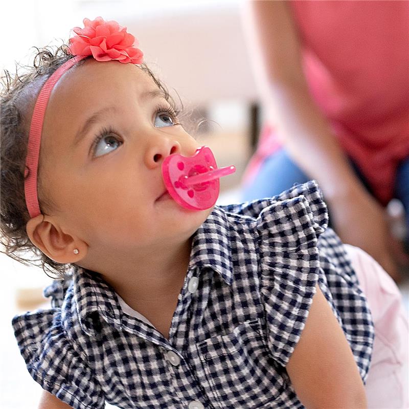 Chicco Feeding - Physioforma Orthodontic Silicone Pacifier Dark Pink 16-24M, 2Pk - Image 3