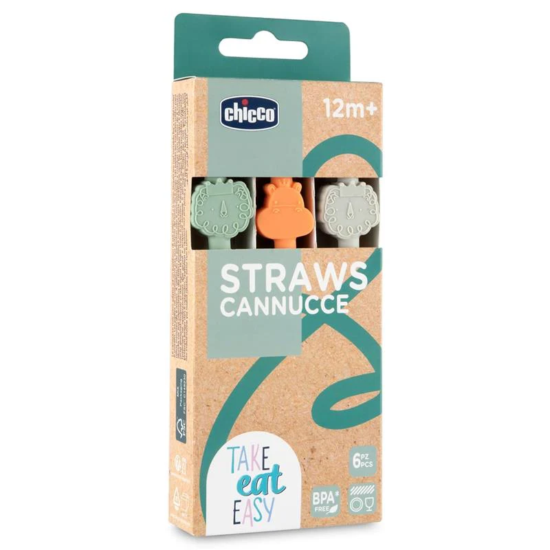 Chicco Feeding - Silicone Straws Variety Pack (6Pcs) - Image 3
