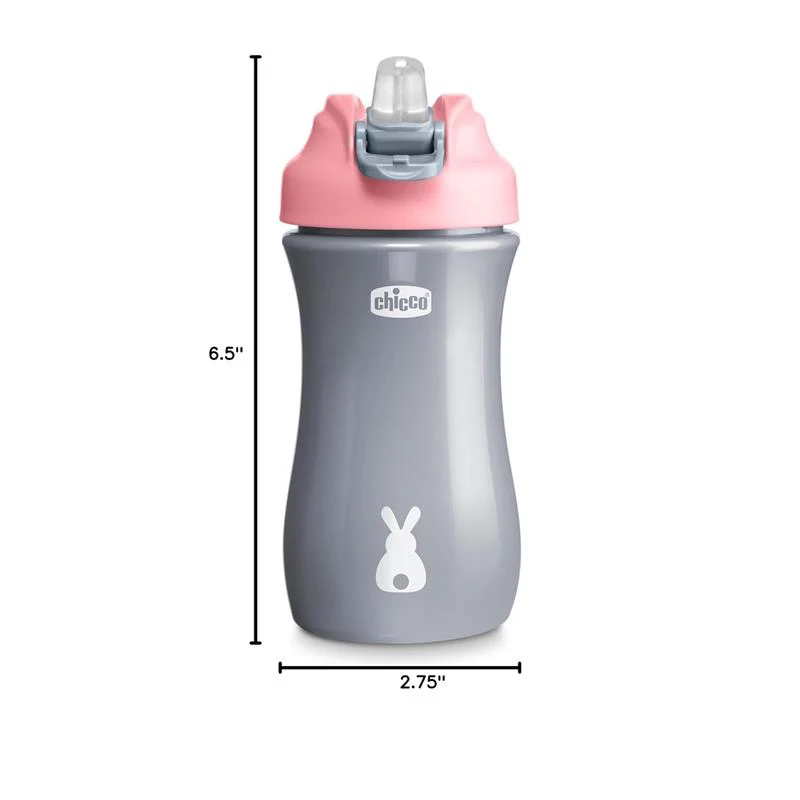 Chicco Feeding - Soft Spout Tumbler 12Oz. 18M+, Pink - Image 3