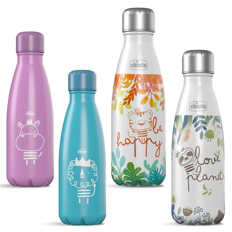 Chicco - Feeding Stainless Steel Insulated Water Bottle 12Oz Sloth - Image 7