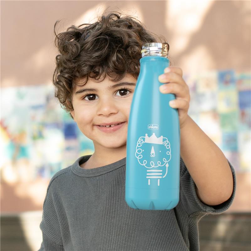 Chicco - Feeding Stainless Steel Insulated Water Bottle 12Oz Teal - Image 2