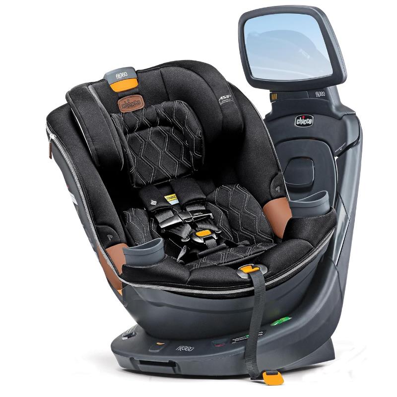 Chicco Fit360 Zip ClearTex Rotating Convertible Car Seat, Jet