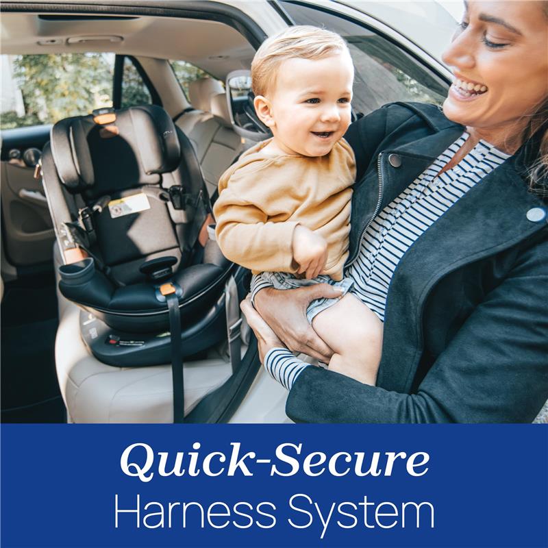 Chicco Fit360 Zip ClearTex Rotating Convertible Car Seat, Jet - Image 3