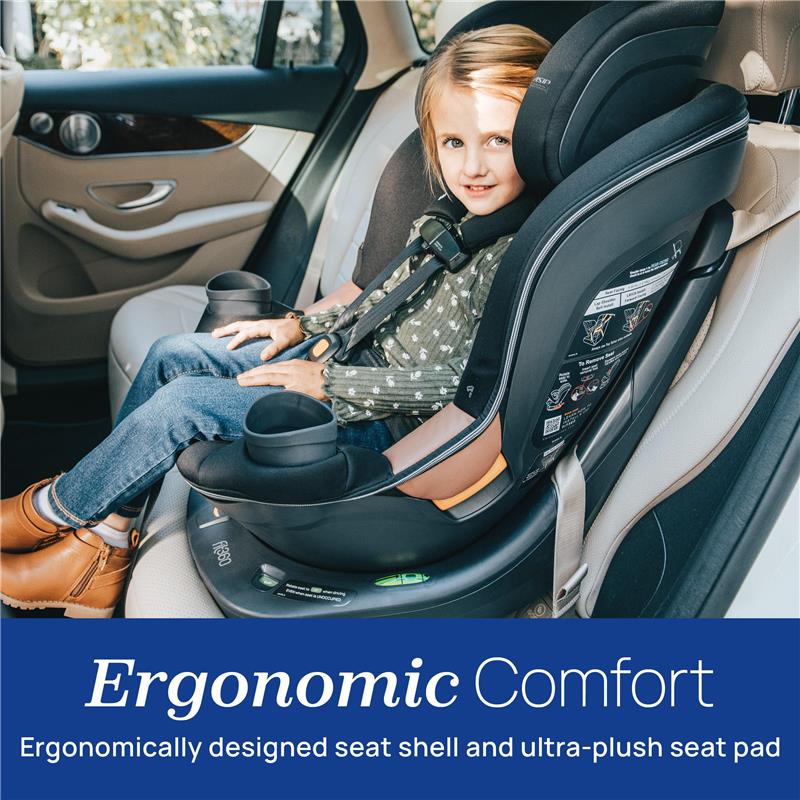 Chicco Fit360 Zip ClearTex Rotating Convertible Car Seat, Jet - Image 8