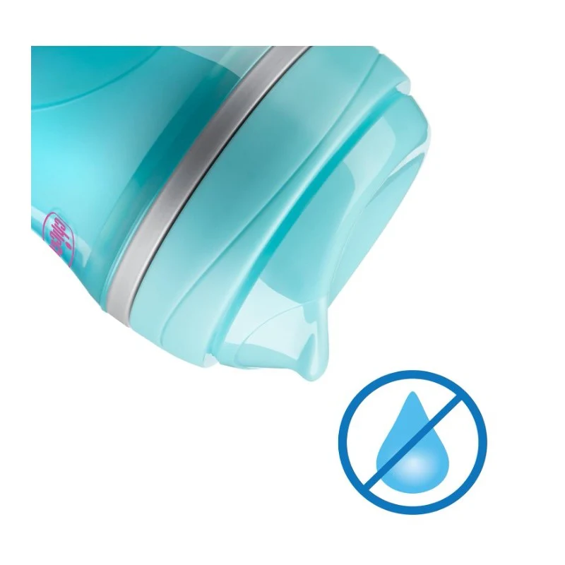 Chicco Insulated Rim Spout Trainer Sippy Cup 9Oz 12M+, 2PK, Teal/Pink/Floral - Image 3
