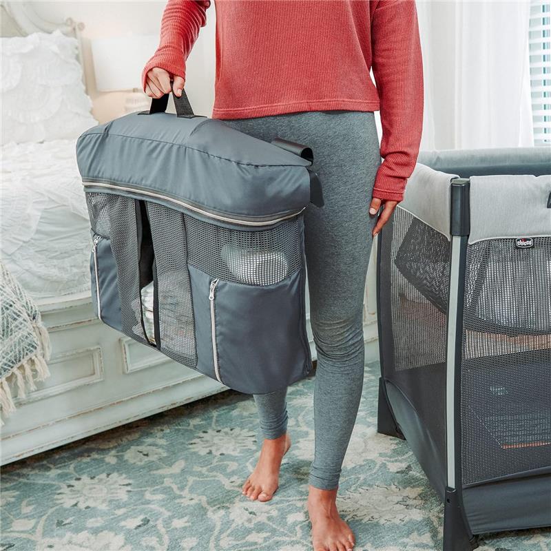 Chicco - Lullaby Zip All-in-One Portable Playard, Driftwood/Grey - Image 6
