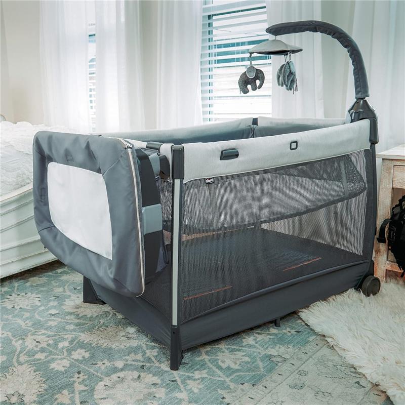 Chicco - Lullaby Zip All-in-One Portable Playard, Driftwood/Grey - Image 7
