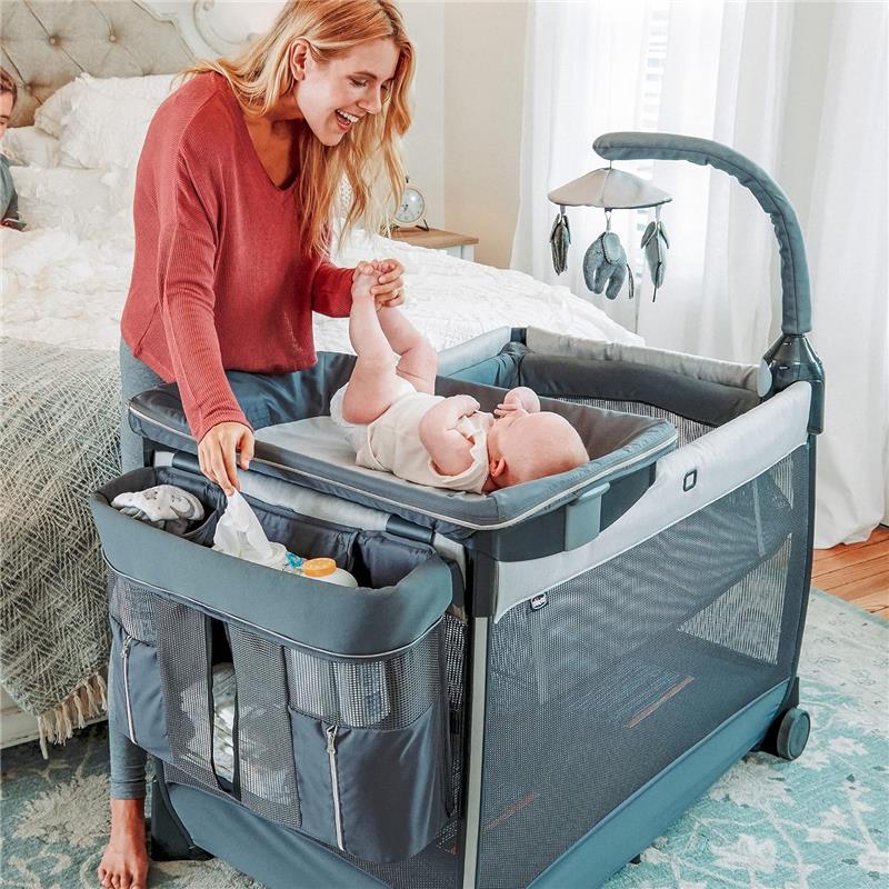 Chicco - Lullaby Zip All-in-One Portable Playard, Driftwood/Grey - Image 9