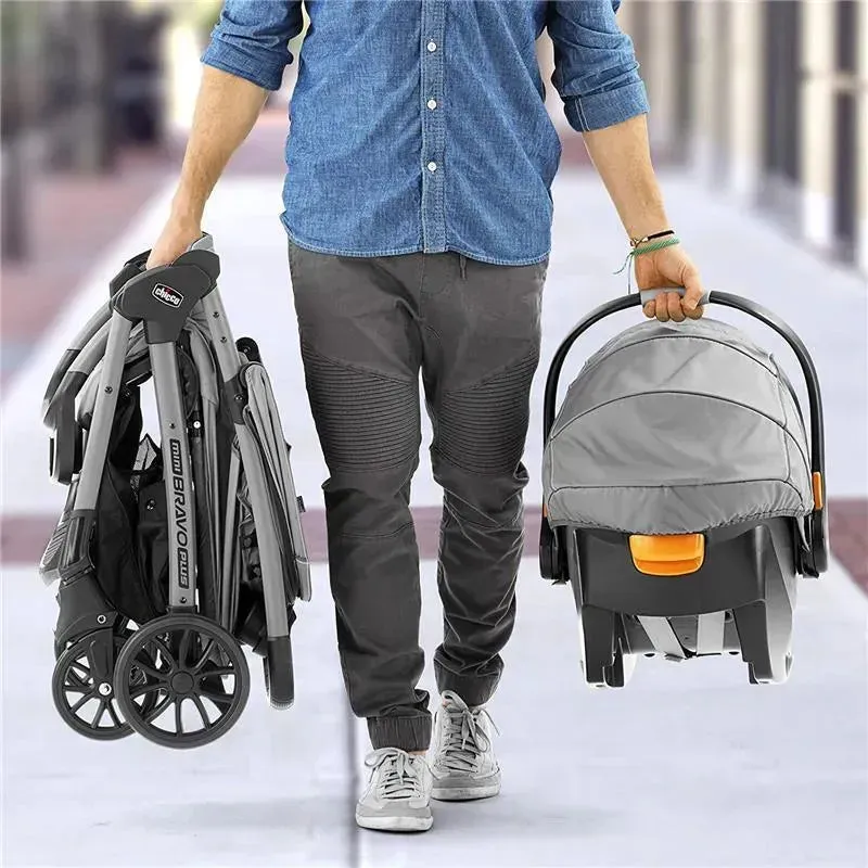 Chicco Mini Bravo Plus Travel System, Slate - Image 5