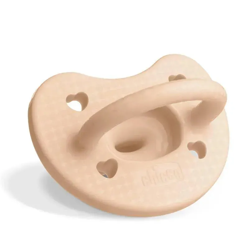 Chicco - PhysioForma 100% Soft Silicone One Piece Pacifier for Babies aged 0-6 months Blush - Image 3
