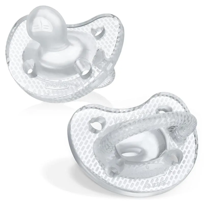 Chicco - Physioforma Luxe Pacifier 6-16M, Crystal Clear
