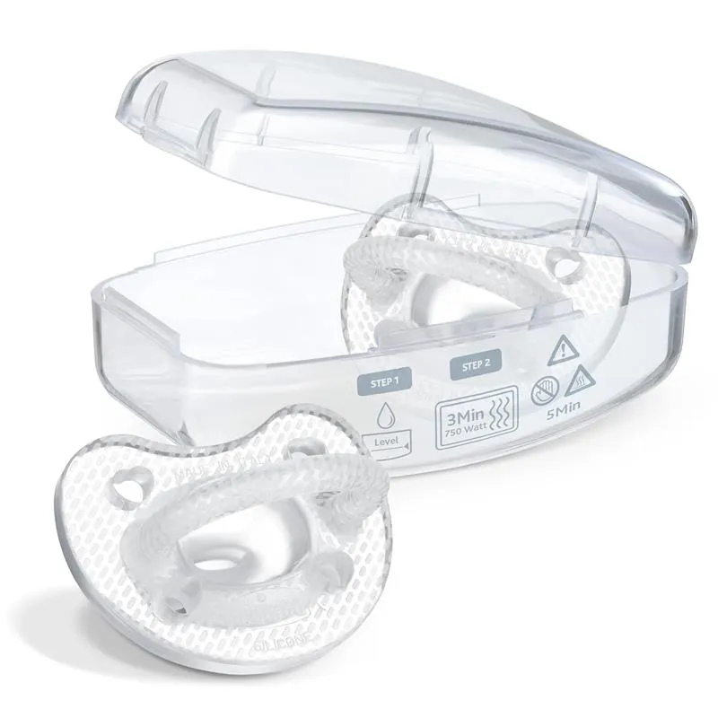 Chicco - Physioforma Luxe Pacifier 6-16M, Crystal Clear - Image 4