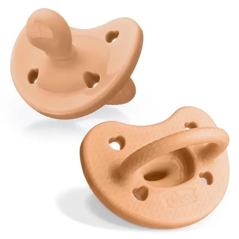 Chicco - PhysioForma Luxe Silicone One Piece Pacifier for Babies Age 6-16m Cantaloupe
