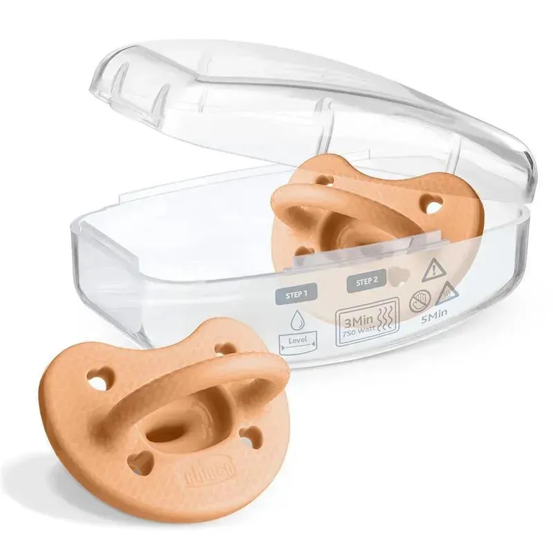 Chicco - PhysioForma Luxe Silicone One Piece Pacifier for Babies Age 6-16m Cantaloupe - Image 5