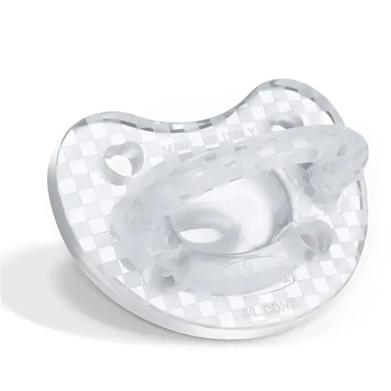 Chicco - PhysioForma Luxe Silicone One Piece Pacifier for Babies Aged 16-24m 2pk Crystal Clear - Image 3