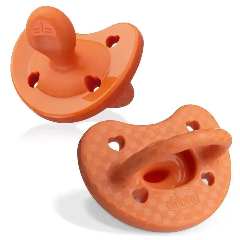 Chicco - PhysioForma Luxe Silicone One Piece Pacifier for Babies Aged 16-24m 2pkTerracota
