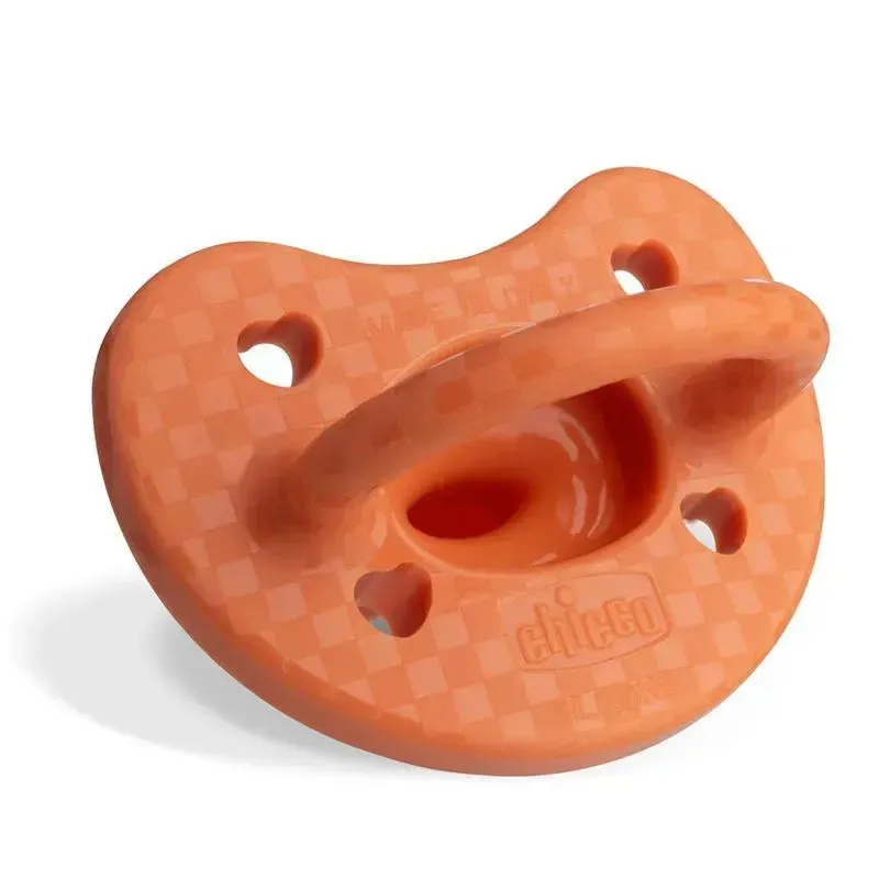 Chicco - PhysioForma Luxe Silicone One Piece Pacifier for Babies Aged 16-24m 2pkTerracota - Image 3