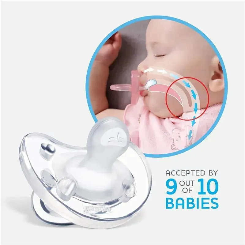 Chicco - PhysioForma Luxe Silicone One Piece Pacifier for Babies Aged 16-24m 2pkTerracota - Image 8