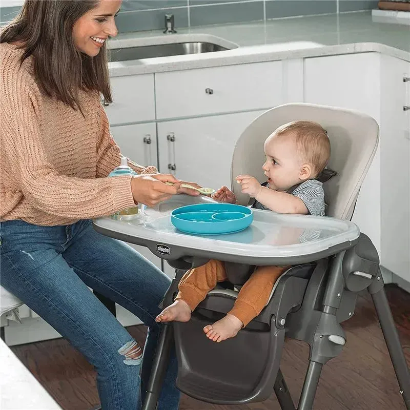 Chicco - Polly Space-Saving Fold Highchair, Taupe - Image 6