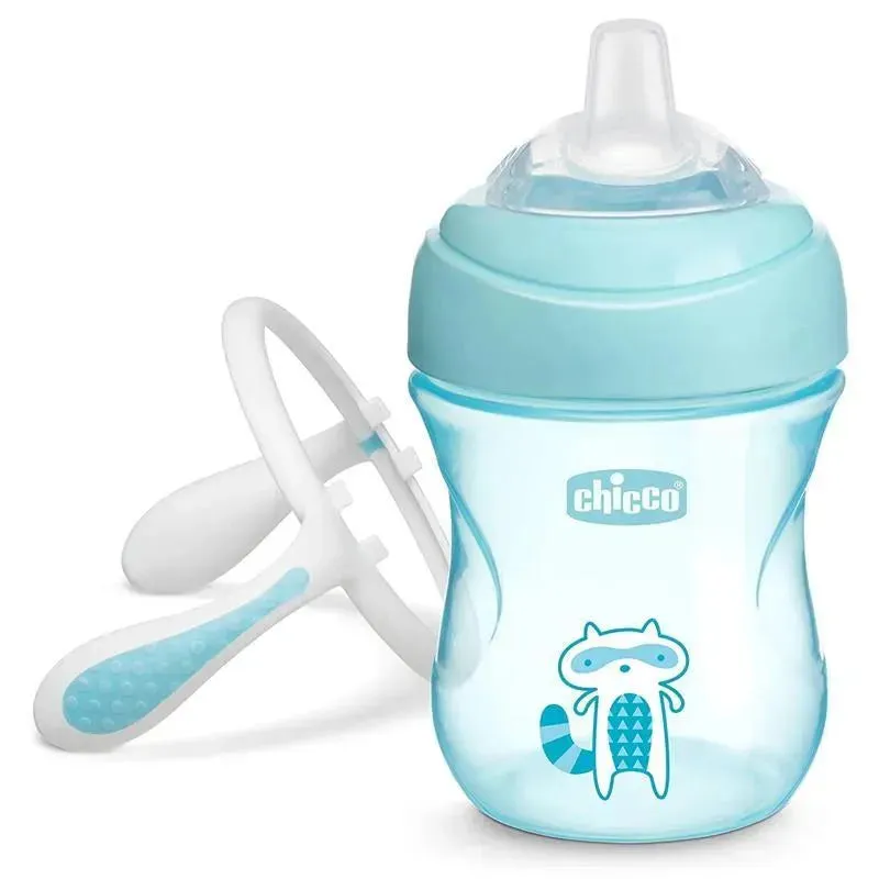 Chicco Silicone Spout Transition Sippy Cup 7 Oz - Blue 4+ - Image 3