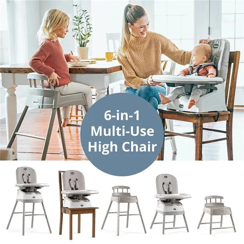 Chicco - Stack Hi-Lo 6-in-1 Multi-Use High Chair Sand - Image 2