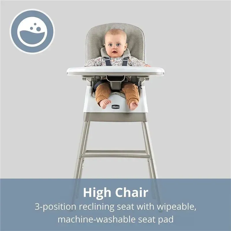 Chicco - Stack Hi-Lo 6-in-1 Multi-Use High Chair Sand - Image 3