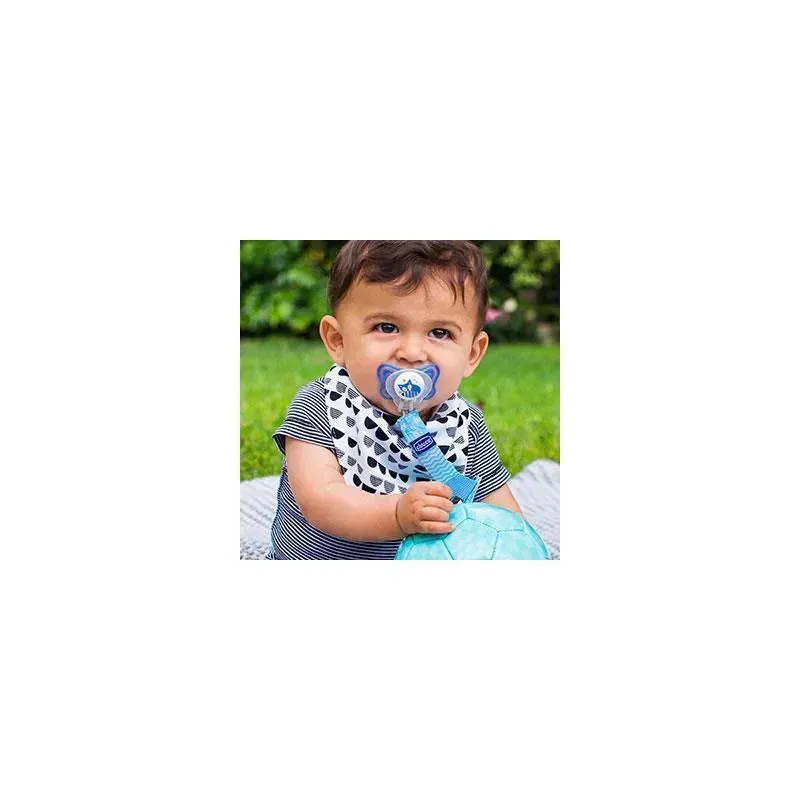 Chicco Universal Two-in-One Fashion Pacifier Clip - Grey - Image 5