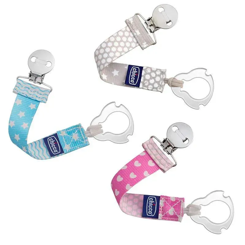 Chicco Universal Two-in-One Fashion Pacifier Clip - Pink - Image 4