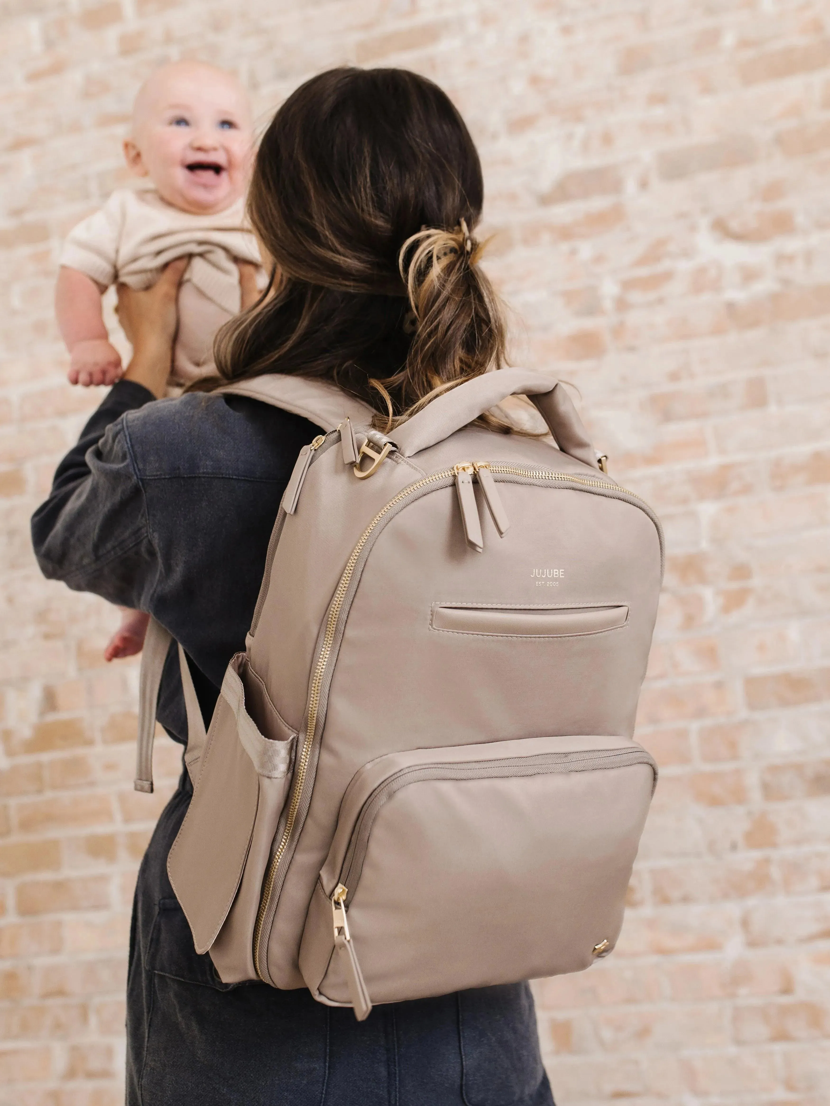 JuJuBe Classic Backpack Taupe - Image 5