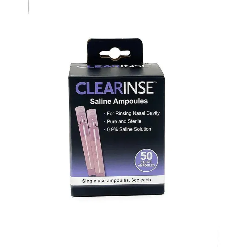 Clearinse - Saline Ampoules, 50 Count