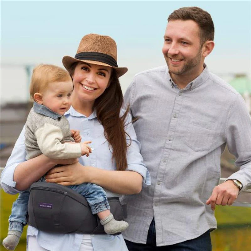 Clevamama Ergonomic Baby & Hip Carrier, Black - Image 5