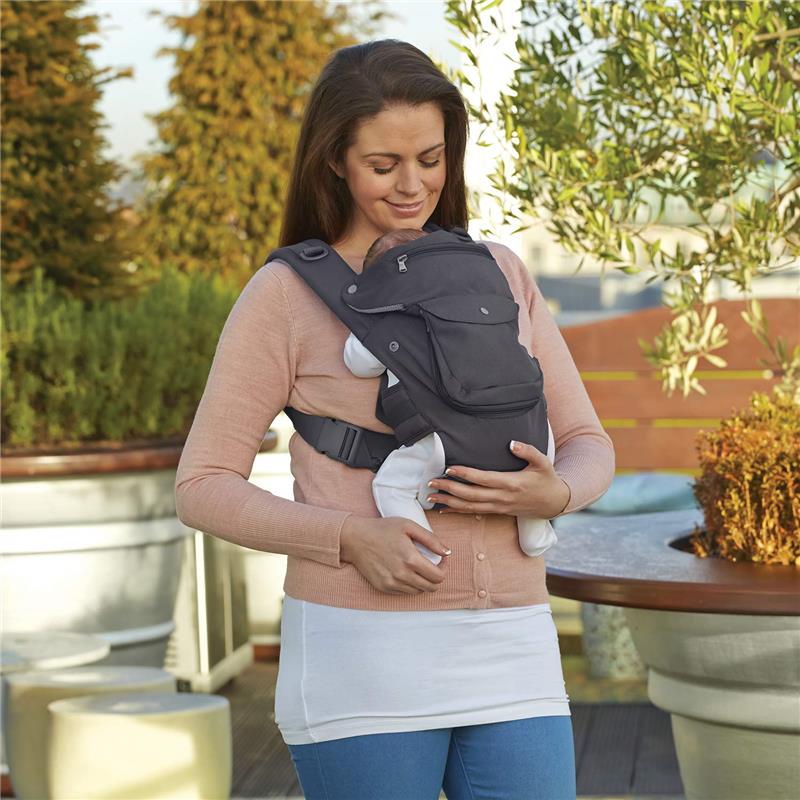 Clevamama Ergonomic Baby & Hip Carrier, Black - Image 8