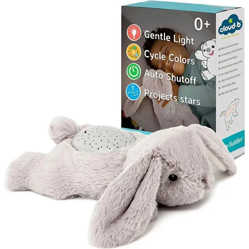 Cloud B - Calming Mini Nightlight Star Projector Dream Buddies, Grey Bunny